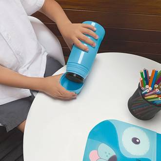 GARRAFA TERMICA KIDS 300ML - AZUL - UN - MOR