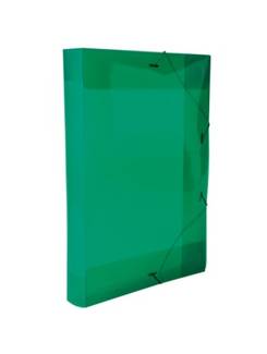 PASTA ELASTICO PLASTICA 4CM OFICIO - 0257 - VERDE - UN - DELLO