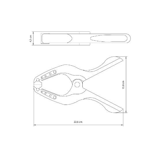 GRAMPO PLASTICO 3 TRAMONTINA REF. 43192/003