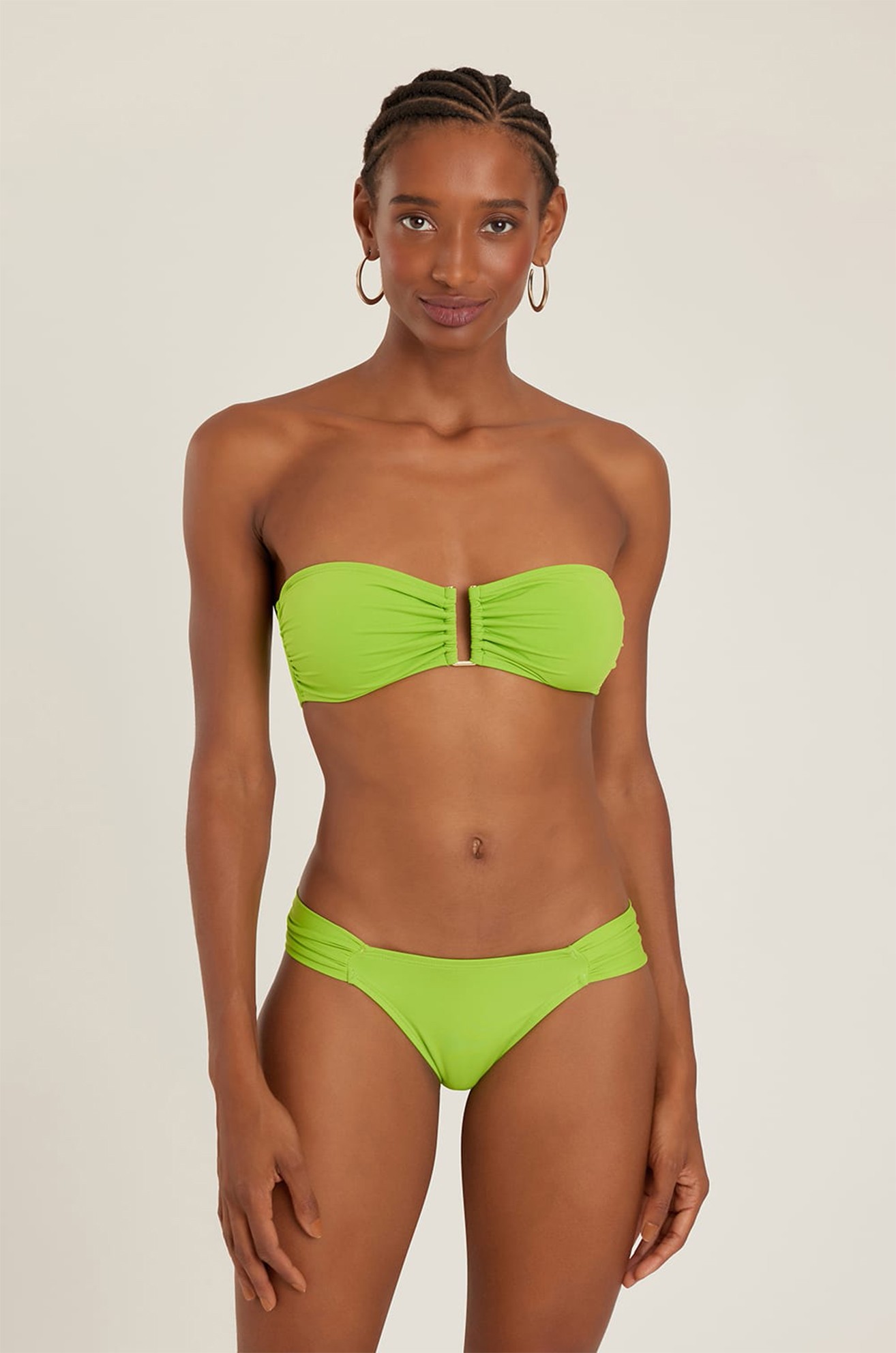 Calça drapeada bio lime 