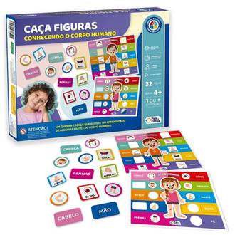 JOGO CAÇA FIGURAS - CONHECENDO O CORPO HUMANO - 791901 - UN - PAIS E FILHOS