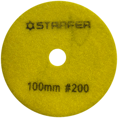 DISCO DE LIXA DIAMANTADO VELCRO 100 MM GRÃO 200