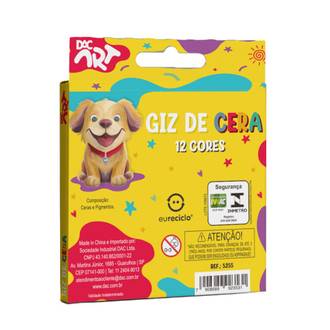 GIZ DE CERA 12 CORES - 5255 - PCT 10 - DAC