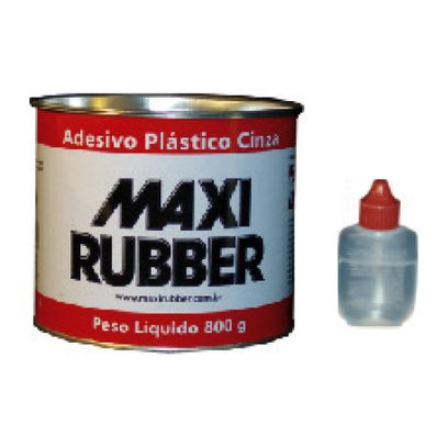 COLA PLAST MAXI RUBBER CINZA 800g