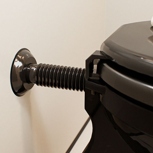 TUBO DE LIGAÇÃO AJUSTÁVEL PARA BACIA SANITÁRIA ABS PRETO BLUKIT