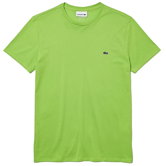 CAMISETA BÁSICA MASCULINA MANGA CURTA VERDE CLARO LACOSTE