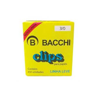 CLIPS GALVANIZADO N.3/0 C/450 500G - UN - BACCHI