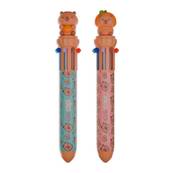 CANETA ESFER RETRATIL 10 CORES 0,7MM - CAPIVARA - 5.8369 - UN - CIS