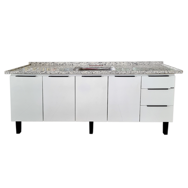 GABINETE EM AÇO PARA COZINHA JÚPITER COZIMAX 1.92 M BRANCO