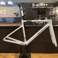 Quadro SCOTT em Carbono ADDICT HMF branco gelo
