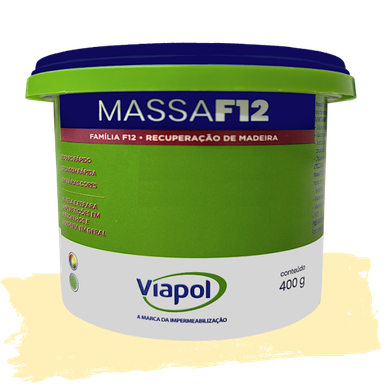 MASSA PARA MADEIRA F12 MARFIM 400g