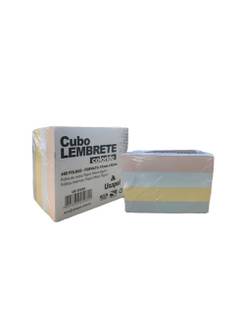 BLOCO CUBO LEMBRETE 75G 600FL 4 CORES - 25089 - UN - USAPEL