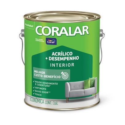 TINTA ACR CORALAR DESEMPENHO FO PEDRA PRECIOSA 3,6L