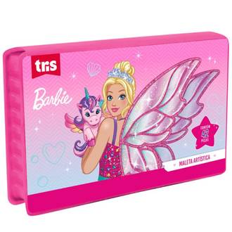 MALETA PINTURA BARBIE 42 ITENS - 613178 - UN - TRIS