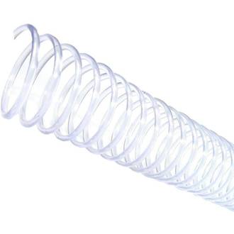 ESPIRAL P/ENCADERNACAO 23MM P/140FLS- C/10 - TRANSPARENTE - UN - TECKLINE