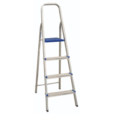 ESCADA DE ALUMÍNIO REAL RESIDENCIAL 04 DEGRAUS