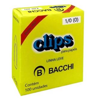 CLIPS GALVANIZADO N.1/0 C/100  - UN - BACCHI