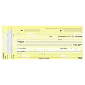 TALAO DE NOTA PROMISSORIA PEQ 50 FOLHAS 148MM X 64MM - UN - TILIBRA