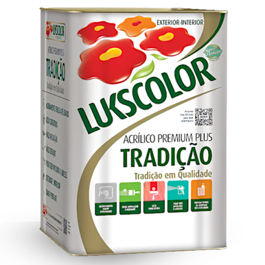 ACRÍLICO LUKSCOLOR PREMIUM PLUS TRADIÇÃO BRANCO 18.0L