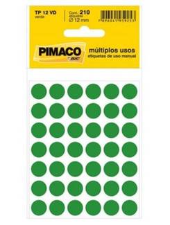 ETIQUETAS P/IDENTIFICACAO  - TP-12VD - UN - PIMACO