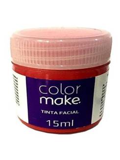 TINTA FACIAL LIQUIDA 15ML  - VERMELHO - UN - COLOR MAKE