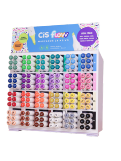 MARCADOR ARTISTICO PONTA DUPLA PERMANENTE - 144 CORES - 57810 - UN - CIS