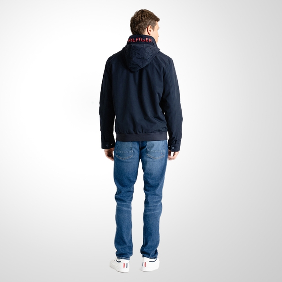 JAQUETA TOMMY HILFIGER MACULINA GOLA ALTA MARINHO