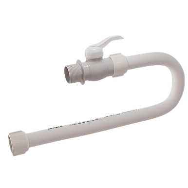 ENGATE FLEXÍVEL EM PVC COM REGISTRO 1/2 X 40 CM