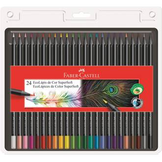 LAPIS DE COR SUPERSOFT 120750 - C/24 - PCT 6 - FABER