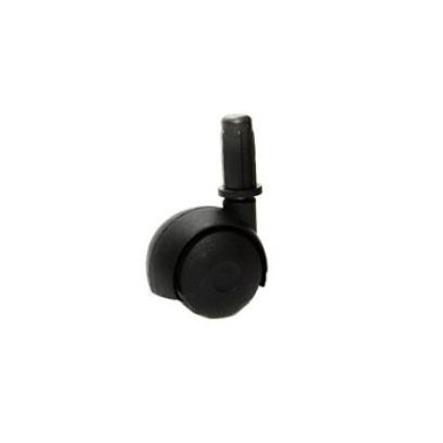 RODIZIO HASTE DUPLO PVC 50mm PRETO BASIFLEX