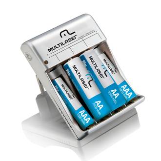 CARREGADOR P/PILHA C/ 2AA/2AAA CB045 - UN - MULTILASER