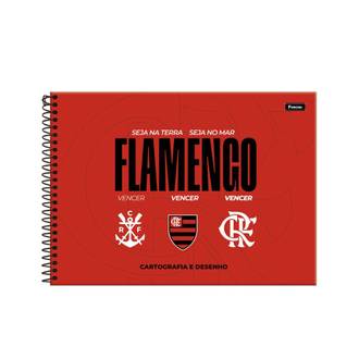 CADERNO DESENHO CAPA DURA 80FLS - ESPIRAL - 3393070 - FLAMENGO - UN - FORONI