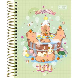 AGENDA ESPIRAL CAPYCLUB M3 - DIARIA - 393843 - PCT 4 - TILIBRA