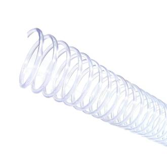 ESPIRAL P/ENCADERNACAO 33MM P/250FLS- C/06 - TRANSPARENTE - UN - TECKLINE