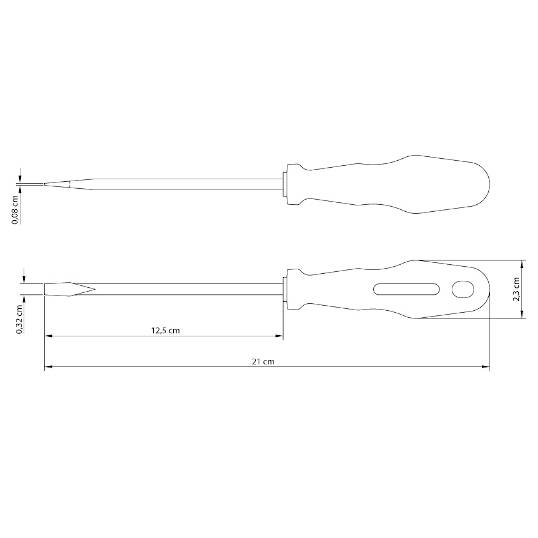 CHAVE FENDA 1/8 X 5 TRAMONTINA REF. 41500/012