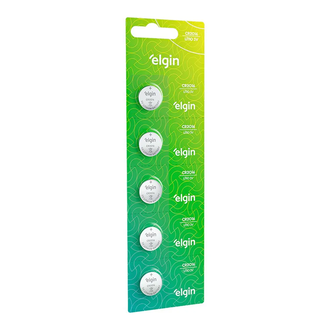BATERIA LITIO CR2016 3V 82191 - CART 5 - ELGIN