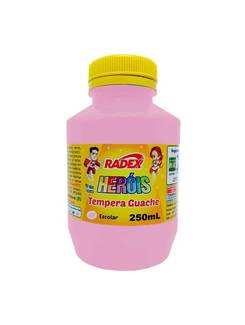 TINTA GUACHE 250ML  - ROSA - PCT 3 - RADEX