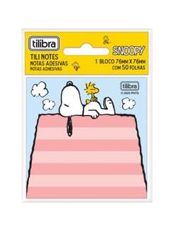 BLOCO TILEMBRETE SNOOPY 76X76MM - 50FL - UN - TILIBRA