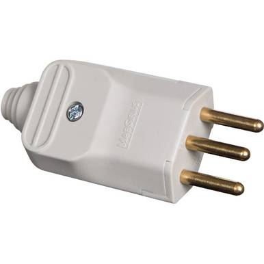 PINO MARGIRIUS MACHO 10A CINZA PLD11-3 2P+T REFORCADO