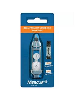 REFIL FITA CORRETIVA 5MM X 6M - CX 12 - MERCUR