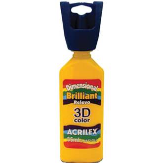 TINTA DIMENSIONAL BRILLIA 35ML 12112  - AMARELO OURO - UN - ACRILEX