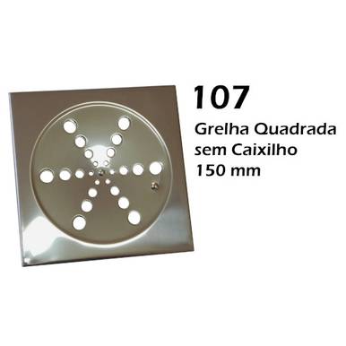 GRELHA INOX ROTATIVA AMINOX SEM CAIXILHO QUADRADA 150 MM Ref: 107