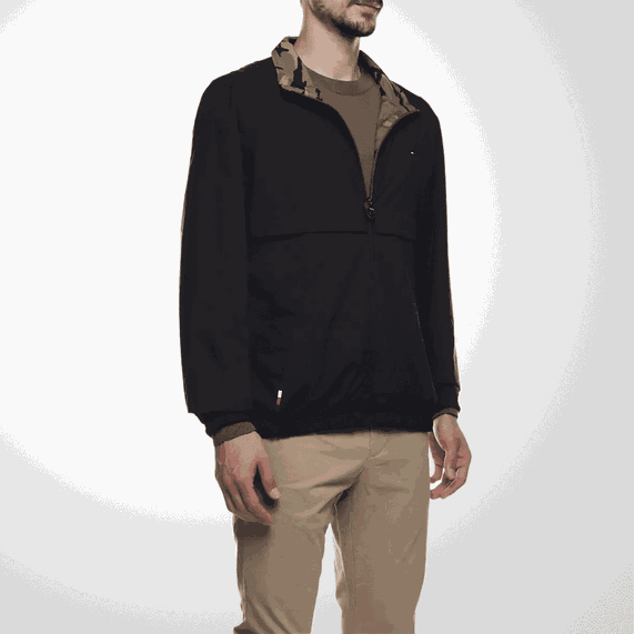 JAQUETA MASCULINA DUPLA FACE ESTAMPADA TOMMY HILFIGER