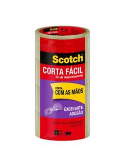 FITA DE EMPACOTAMENTO 45X40 CORTA FACIL - TRANSPARENTE - PCT 4 - 3M