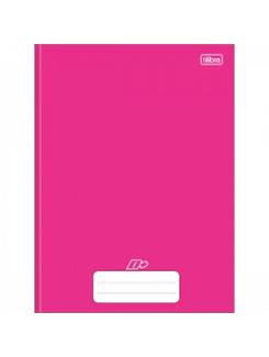 CADERNO 1/4 BROCHURA CAPA DURA 96FLS - D+ COLOR - ROSA - PCT 10 - TILIBRA