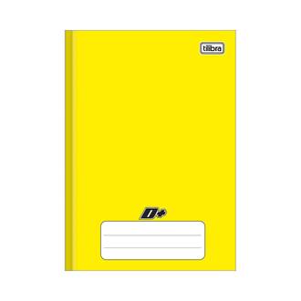 CADERNO 1/4 BROCHURA CAPA DURA 96FLS - D+ COLOR - AMARELO - PCT 10 - TILIBRA