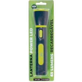 LANTERNA POWER LED 65 LUMENS RECARREGAVEL - 9181 - AZUL MARINHO - UN - MOR