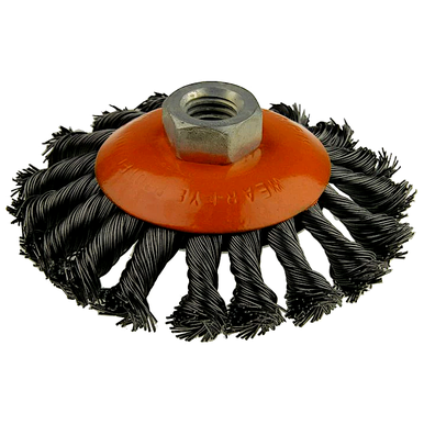 ESCOVA CÔNICA COM CERDAS EM AÇO 100 MM STARFER