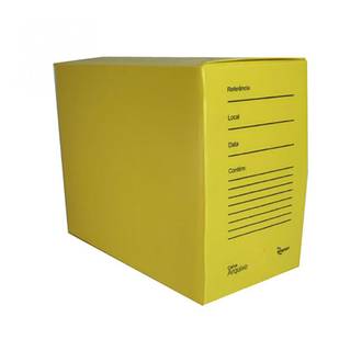 ARQUIVO MORTO GIGANTE 385X300X185MM - 2605 - AMARELO - CX 50 - ALAPLAST