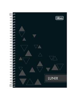 CADERNO 1/4 ESPIRAL CAPA DURA 80FLS - LUNIX - PCT 4 - TILIBRA